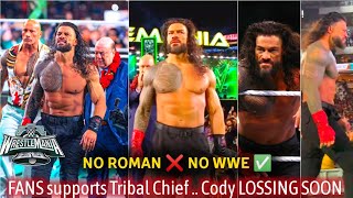 No Roman NO WWE 🥵  YES Or NO  Cody dropping Championship Jacob fatu in WWE WrestleMania XL [upl. by Ailegna]