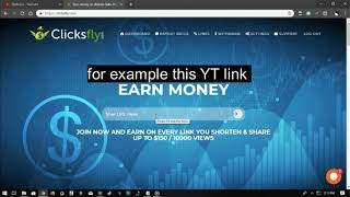 How to make money online for free  with links in Clicksflycom  FULL TUTORIAL [upl. by Aserehtairam]