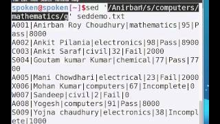 More on sed command  English [upl. by Sloatman878]