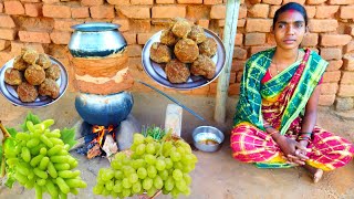 grapes jaggery wine making  wine making at home  mahua wine making  indiantribefood3245 [upl. by Aihtebat]