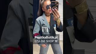 Stylizacja modowa Designerska marynarka i jeansy 🔥🖤 inspiracjemodowe trendymodowe fashion outfit [upl. by Nilkcaj]