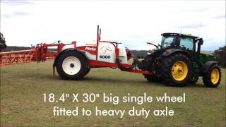 Croplands Pinto 4000 Litre Trailed Sprayer [upl. by Evangelin]