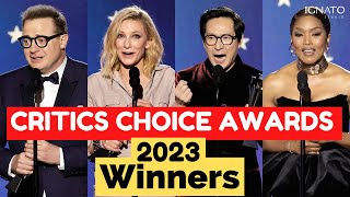 CRITICS CHOICE AWARDS 2023 WINNERS  GANADORES [upl. by Houser]