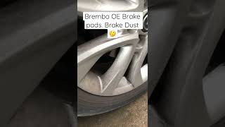 Brembo Brake pads OE Prime How much Brake dust does it makes 🤔 [upl. by Eadith919]