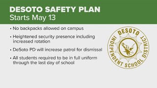 DeSoto ISD backpacks banned for grades 612 through end of year [upl. by Ihculo835]