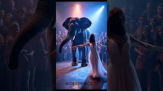 A woman dances with an Elephant on AGT agt magic talent shorts dance performance [upl. by Derr]