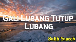 Salih Yaakob  Gali Lubang Tutup Lubang Lirik Lagu [upl. by Dillie]