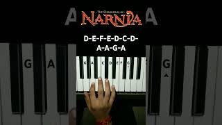 Narnia Theme Song Easy Piano Tutorial pianotutorial shorts [upl. by Zina]