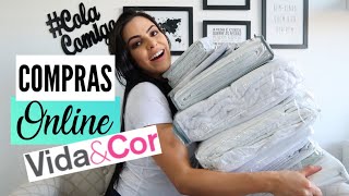 COMPRAS NO SITE VIDA E COR  ENXOVAL NOVO CAMA QUEEM [upl. by Axela289]