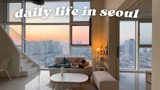 seoul vlog 🇰🇷 scalpbrow tattoo furniture shopping han river picnic aesthetic cafe desserts [upl. by Dacie]