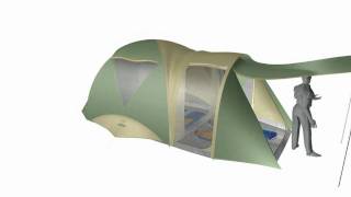 Coleman Timbertop Tent 360 Videoflv [upl. by Annahpos]