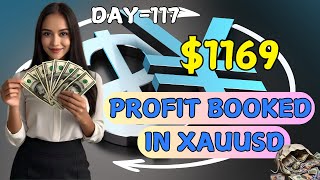 Day117  1169 Profit booked in xauusd xauusdlivetrading daychallenge day117 livetrading [upl. by Doubler]