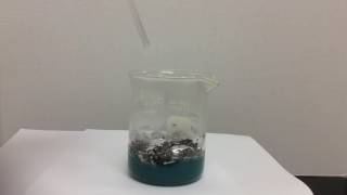 Cupric Chloride and Aluminum Foil Chemical Reaction [upl. by Conner]