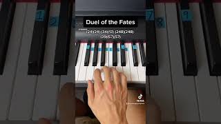 Duel of the Fates easy piano tutorial [upl. by Akit705]