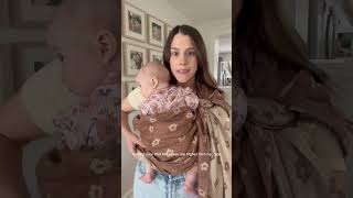 Ring Sling Tutorial How to wear your baby💞 part 2 babywearing momtips [upl. by Nevak617]