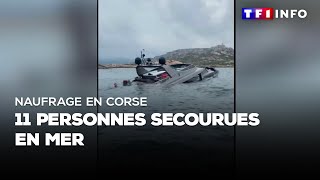 Naufrage en Corse  11 personnes secourues en mer [upl. by Haleigh398]