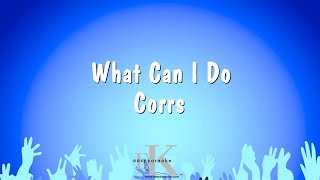 What Can I Do  Corrs Karaoke Version [upl. by Ahseekan]