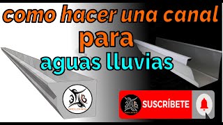 Cómo hacer una canal para aguas lluvias [upl. by Grosvenor]