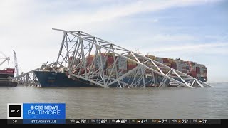 Mike Hellgren takes a closer look at salvage efforts near Key Bridge collapse site [upl. by Helbonia]