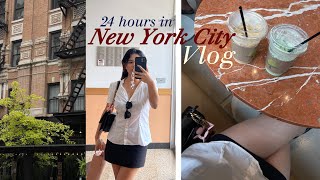 NYC Diaries  24 hours in New York City Weekend Vlog what I eat in a day cute cafes brunch park [upl. by Ahmar]