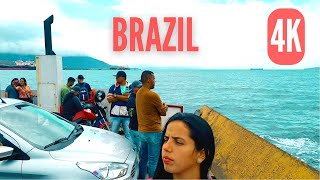 Ferry Boat Ride Ambience  Brazil 4K  Travessia da Balsa Ilhabela São Sebastião [upl. by Ttirrej250]