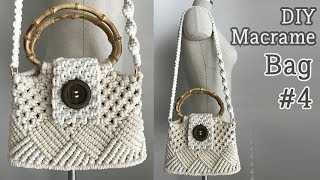 DIY Macrame Bag 4  마크라메 가방 4 [upl. by Lamej]