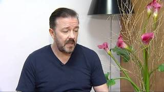 Ricky Gervais talks about hosting the Golden Globes again  NEW INTERVIEW [upl. by Ora479]