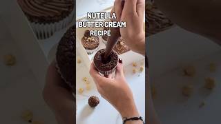 How to make perfect smooth and fluffy Nutella buttercream frosting  buttercream icing recipe [upl. by Annahaj]