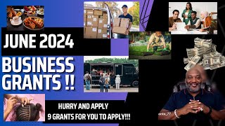 June 2024 Small Business Grants  9 Grants For You To Apply [upl. by Ennairod]