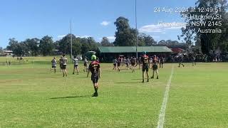 Hills Bulls 14 Div 3 v Greystanes 14s 24082024 [upl. by Ahsekad872]