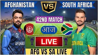 Live AFG Vs SA Match Score  Live Cricket Match Today  AFG vs SA live 1st innings livescore [upl. by Alarick]