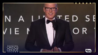 Michael Keaton Award Acceptance Speech  27th Critics Choice Awards  TBS [upl. by Pernell]