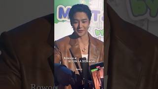 Rowoon at KCON LA 2024 as MC rowoon 로운 kconla2024 kcon kconla [upl. by Amberly]