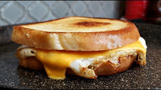 Fried Egg and Cheese Sandwich  Grilled Cheese and Egg Sandwich [upl. by Allene]