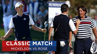 Phil Mickelson vs Justin Rose  Extended Highlights  2012 Ryder Cup [upl. by Ennybor]