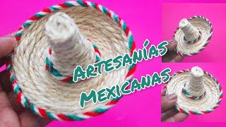 DIYArtesanías Mexicanas Sombrero mexicano  Manualidades fáciles de hacer [upl. by Eirb385]