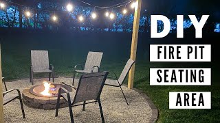 Building a DIY Fire Pit Seating Area [upl. by Desimone588]