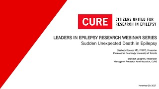 Sudden Unexpected Death in Epilepsy SUDEP Webinar [upl. by Tisman495]