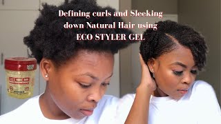 THE BEST WASH N GO ROUTINE FOR TYPE 4 HAIR ✨ Using Only Eco Styler Gel  cheymuv [upl. by Aleedis]