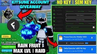 Best Script Blox Fruit Mobile FRUIT RAIN  AUTO FARM amp KITSUNE GIVEAWAY  Arceus X Fluxus Delta [upl. by Mcquillin418]