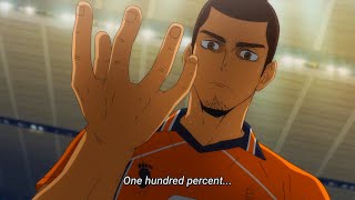 Haikyuu S4E23 Asahis 100 notouch Ace [upl. by Nahgaem]