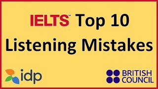 Top 10 IELTS Listening Mistakes [upl. by Waddell958]