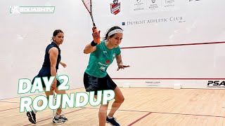 Shock result after stopstart match at the DAC Pro Squash Classic on Day 2 👀 [upl. by Gavra]