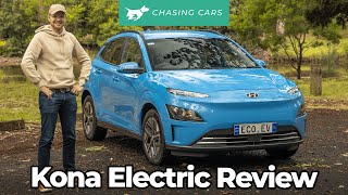 Hyundai Kona Electric 2022 review  more range  Chasing Cars [upl. by Akirre]