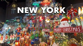 New York Christmas Walk 2023  Dyker Heights Christmas Lights [upl. by Nohj]