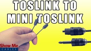 Toslink to Mini Digital Optical SPDIF Audio Cable  Quickly Connect Your Digital Audio Devices [upl. by Rockafellow626]