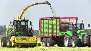 GPSSilage 2014 mit John Deere 7450i Häcksler [upl. by Chantal]