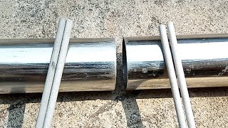 Welding Stainless Steel Pipe With Stick [upl. by Rubbico]