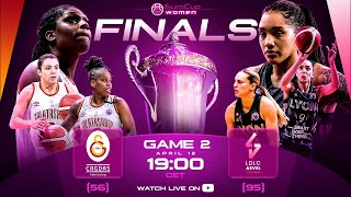 FINALS Galatasaray Cagdas Factoring v LDLC ASVELFeminin Full Basketball Game EuroCupWomen 202223 [upl. by Euk]