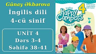 İngilis dili 4cü sinif səhifə 38 39 40 41 Happy campers 4 Unit 4 Lesson 34 Gunay Akbarova [upl. by Longo]